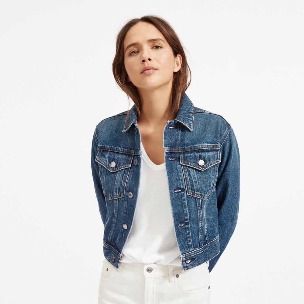 Never Worn Everlane The Cropped Denim Jacket
